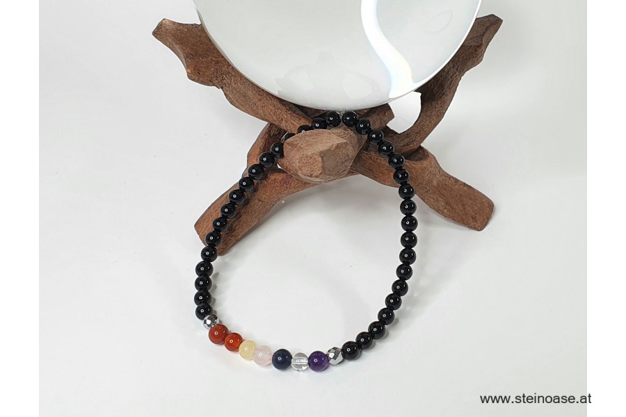 Armband Chakra & Onyx  4mm